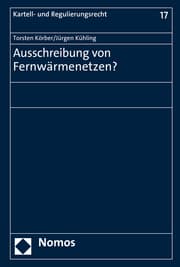 Cover von Ausschreibung von Fernwärmenetzen?