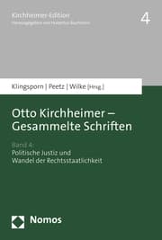 Cover von Otto Kirchheimer - Gesammelte Schriften