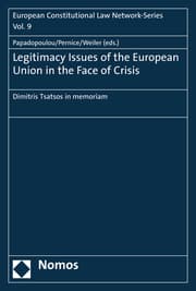Cover von Legitimacy Issues of the European Union in the Face of Crisis