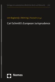 Cover von Carl Schmitt's European Jurisprudence