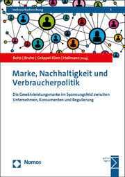 Cover von Marke, Nachhaltigkeit und Verbraucherpolitik