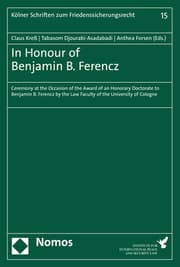 Cover von In Honour of Benjamin B. Ferencz
