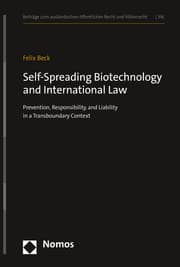 Cover von Self-Spreading Biotechnology and International Law