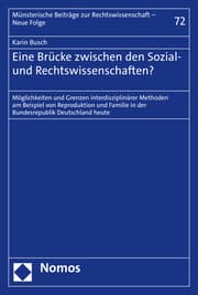 Cover von Eine Brücke zwischen den Sozial- und Rechtswissenschaften?
