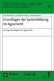 Cover von Grundlagen der Systembildung im Agrarrecht