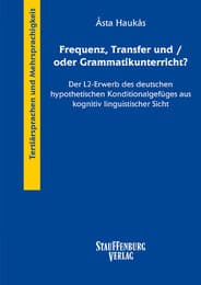 Cover von Frequenz, Transfer und/oder Grammatikunterricht?