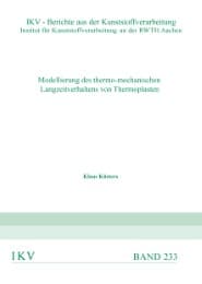 Cover von Modellierung des thermo-mechanischen Langzeitverhaltens von Thermoplasten