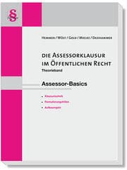 Cover von Die Assessorklausur im Öffentlichen Recht