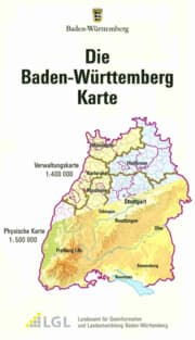 Cover von Die Baden-Württemberg Karte