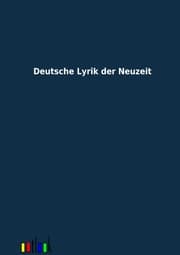 Cover von Deutsche Lyrik der Neuzeit
