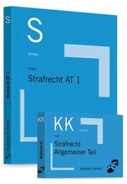 Cover von Bundle Krüger/Schäffer, Skript Strafrecht AT 1 + Schäffer/Reiß, Karteikarten Strafrecht AT