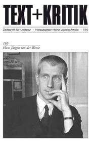 Cover von Hans Jürgen von der Wense