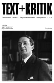 Cover von TEXT + KRITIK 13/14 - Alfred Döblin