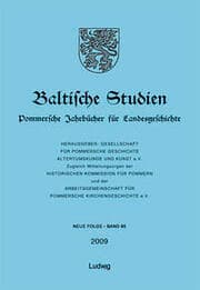 Cover von Baltische Studien, Pommersche Jahrbücher für Landesgeschichte. Band 95 NF