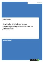Cover von Nordische Mythologie in der englischsprachigen Literatur des 20.Jahrhunderts