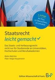 Cover von Staatsrecht - leicht gemacht