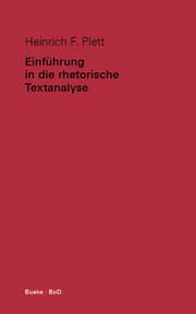 Cover von Einführung in die rhetorische Textanalyse