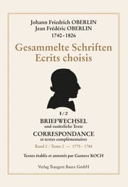 Cover von Johann Friedrich Oberlin 1740-1826, Gesammelte Schriften