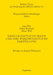 Cover von Gesellschaftliche Praxis und ihre wissenschaftliche Darstellung
