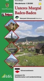 Cover von Wanderkarte 1:35000 Unteres Murgtal Baden-Baden