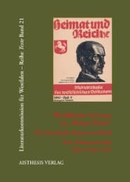Cover von Westfälische Literatur im 'Dritten Reich'. Die Zeitschrift 'Heimat und Reich'