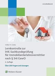 Cover von Lernkontrolle zur IHK-Sachkundeprüfung für Immobiliendarlehnsvermittler nach § 34i GewO