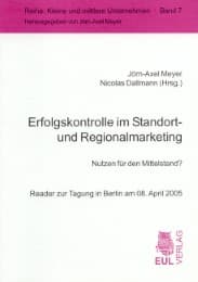 Cover von Erfolgskontrolle im Standort- und Regionalmarketing