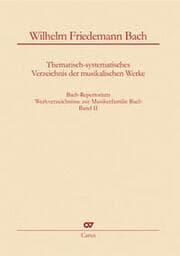 Cover von Bach-Repertorium Band II: Wilhelm Friedemann Bach