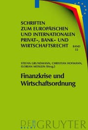 Cover von Finanzkrise und Wirtschaftsordnung
