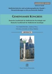 Cover von Gemeinsamer Kongress Deutsche Gesellschaft für Medizinische Psychologie und Deutsche Gesellschaft für Medizinische Soziologie