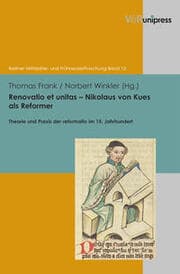 Cover von Renovatio et unitas Nikolaus von Kues als Reformer