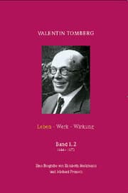 Cover von Valentin Tomberg. Leben - Werk - Wirkung. Band I, 2