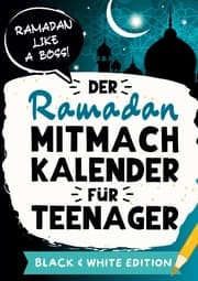 Cover von Der Ramadan Mitmachkalender für Teenager. Black & White Edition