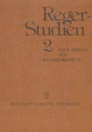 Cover von Reger Studien / Reger-Studien 2