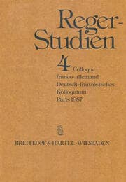 Cover von Reger Studien / Reger-Studien 4