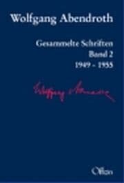 Cover von Wolfgang Abendroth Gesammelte Schriften