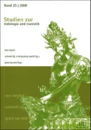 Cover von Studien zur Indologie und Iranistik 25/2008