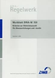 Cover von Merkblatt DWA-M 159 - Kriterien zur Materialauswahl für Abwasserleitungen und -kanäle