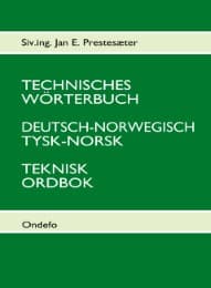 Cover von Technisches Wörterbuch Deutsch - Norwegisch