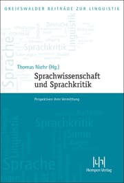 Cover von Sprachwissenschaft und Sprachkritik