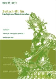 Cover von Zeitschrift für Indologie und Südasienstudien