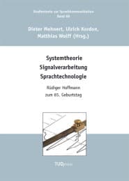 Cover von Systemtheorie Signalverarbeitung Sprachtechnologie