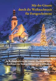 Cover von Mit der Gitarre durch die Weihnachtszeit für Fortgeschrittene