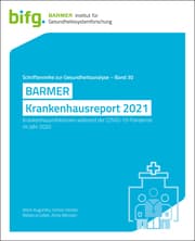 Cover von BARMER Krankenhausreport 2021