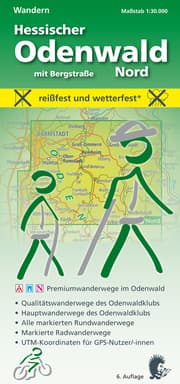 Cover von Wandern, Hessischer Odenwald Nord mit Bergstraße