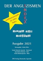 Cover von Der Anglizismen-Index 2021