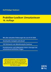 Cover von Praktiker-Lexikon Umsatzsteuer