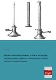 Cover von Beschreibung und Instruktion zur Handhabung der von Dr.M.Nitze und J.Leiter konstruierten Instrumente und Apparate zur direkten Beleuchtung menschlicher Körperhöhlen durch elektrisches Glühlicht