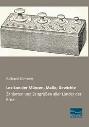 Cover von Lexikon der Münzen, Maße, Gewichte
