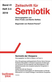 Cover von Zeitschrift für Semiotik / Semiotik der Diaspora